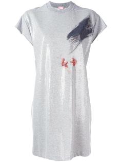 платье-футболка с пайетками Giamba