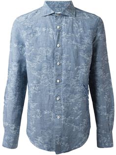 рубашка с жаккардовым узором Ermanno Scervino