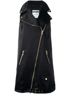 платье в форме байкерской куртки Moschino
