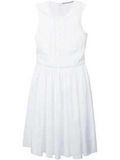 платье с кружевной вставкой спереди Ermanno Scervino