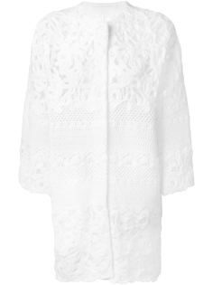 пальто с панельным дизайном и вышивкой Ermanno Scervino