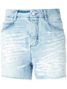 джинсовые шорты с рваными деталями   Ermanno Scervino
