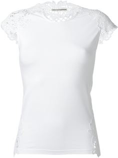 футболка с деталями в стиле кроше Ermanno Scervino