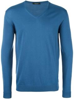 v neck jumper Roberto Collina