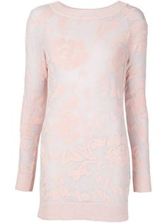 кружевная блузка с ребристым воротником Ermanno Scervino