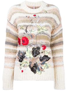 floral embroidery chunky jumper Antonio Marras