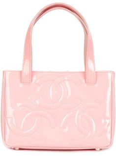 embossed CC logo tote Chanel Vintage