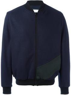 куртка бомбер дизайна колор-блок MSGM