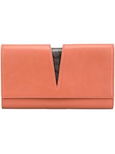 клатч с вырезной деталью Jil Sander