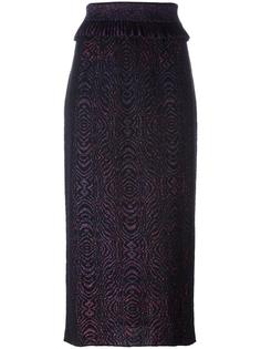 spiral design midi skirt Lanvin