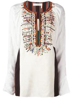 embroidered jacquard blouse Chloé