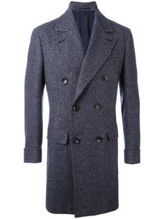 пальто с заостренными лацканами Kiton