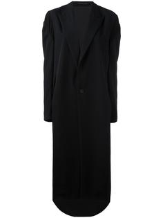 пальто с присборенными плечами Yohji Yamamoto