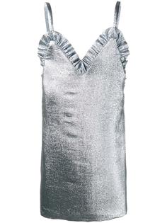 ruffle trim lamé mini dress Jacquemus