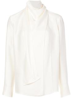 draped neck longsleeved blouse Barbara Casasola