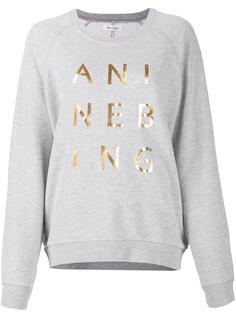 logo print sweatshirt Anine Bing