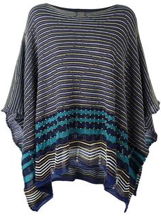 striped poncho M Missoni