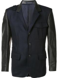 contrast sleeve blazer Yohji Yamamoto