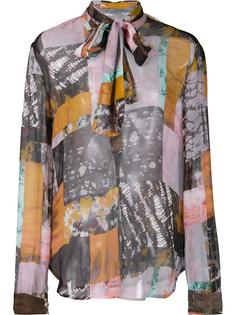 semi sheer blouse Raquel Allegra