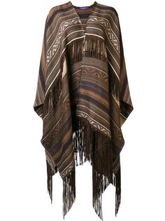 ethnic motif knit poncho Ralph Lauren Collection