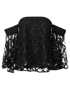 off-shoulders flared sleeves blouse Milly
