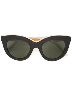 cat eye shaped sunglasses Victoria Beckham
