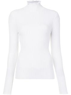 ruffle neck fine knit jumper Derek Lam