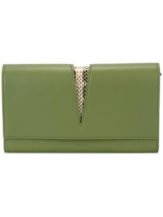 snakeskin detail clutch  Jil Sander