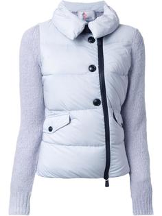 куртка-пуховик с трикотажными рукавами Moncler Grenoble