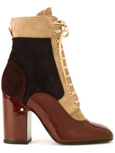 tricolor lace-up boots Laurence Dacade