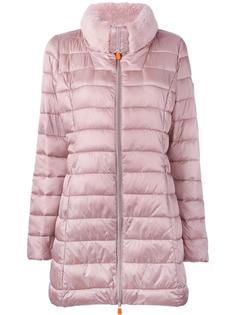 padded round neck coat Save The Duck