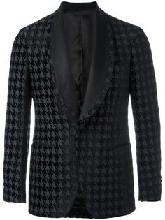 shawl lapel houndstooth blazer Gabriele Pasini