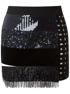 appliqué mini skirt Giuliana Romanno