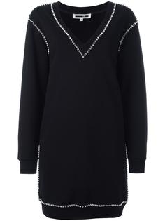 rhinestone trim sweatshirt dress McQ Alexander McQueen