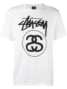 logo print T-shirt Stussy
