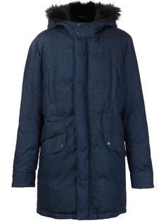 padded fur trim jacket Yves Salomon