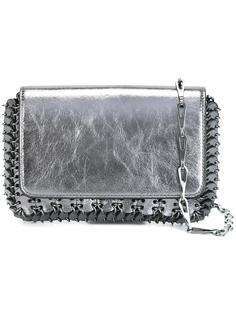 crackled metallic shoulder bag Paco Rabanne