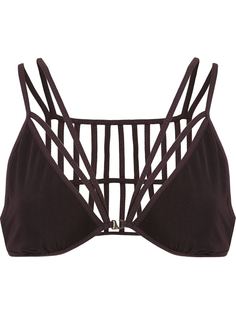 strappy design bra Giuliana Romanno