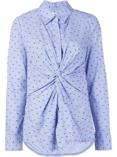 embroidered knot front shirt Derek Lam 10 Crosby