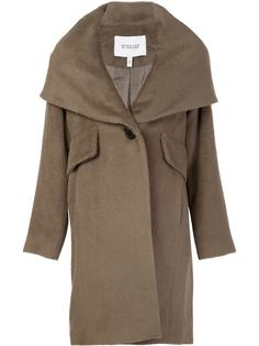 hooded shawl collar coat Derek Lam 10 Crosby