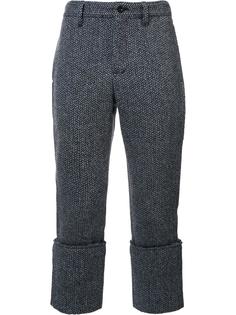 cropped herringbone trousers Sacai