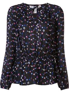 floral peplum blouse Derek Lam 10 Crosby
