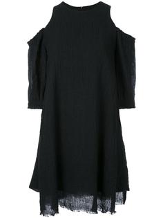 crushed linen round neck dress Kitx