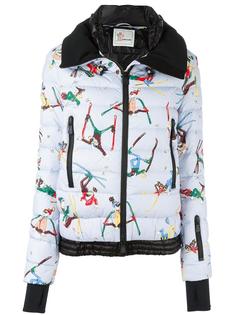 skier print padded jacket Moncler Grenoble