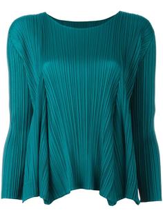 longsleeved pleated top Pleats Please By Issey Miyake