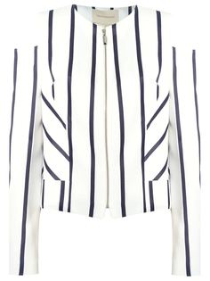 striped panelled blazer Giuliana Romanno