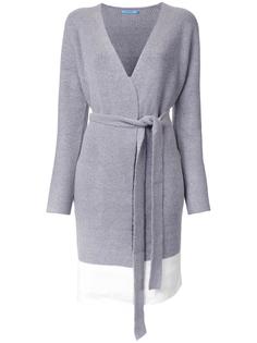 V-neck belted cardi-coat Guild Prime