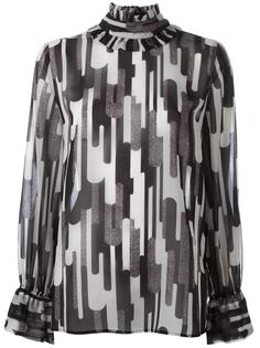 pleated collar blouse Blugirl