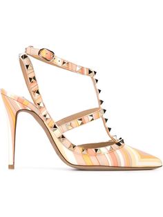 туфли 'Rockstud' с узором "елочкой" Valentino