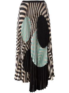 graphic print pleated skirt Antonio Marras